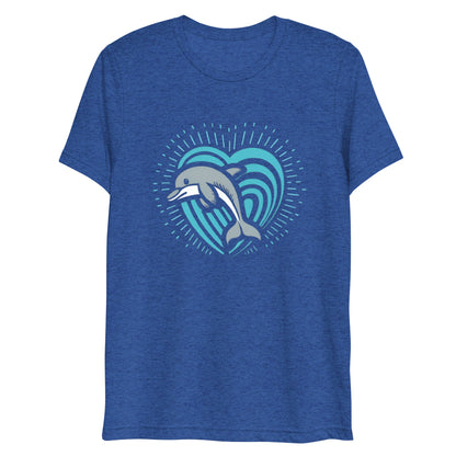 Dolphin Love Tri - blend Women's T-shirt - Ruppy's Creations