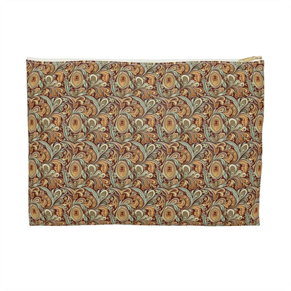 Earth Tone Paisley Cosmetic Travel Bag - Ruppy's Creations