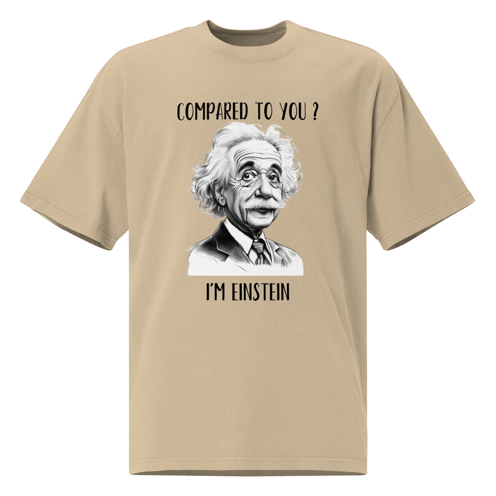 Einstein Men's Oversized Faded T-shirt - Ruppy's Creations