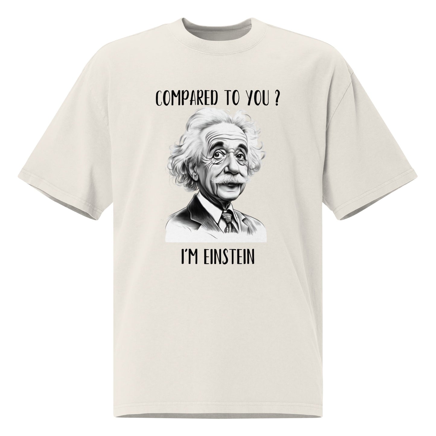 Einstein Men's Oversized Faded T-shirt - Ruppy's Creations