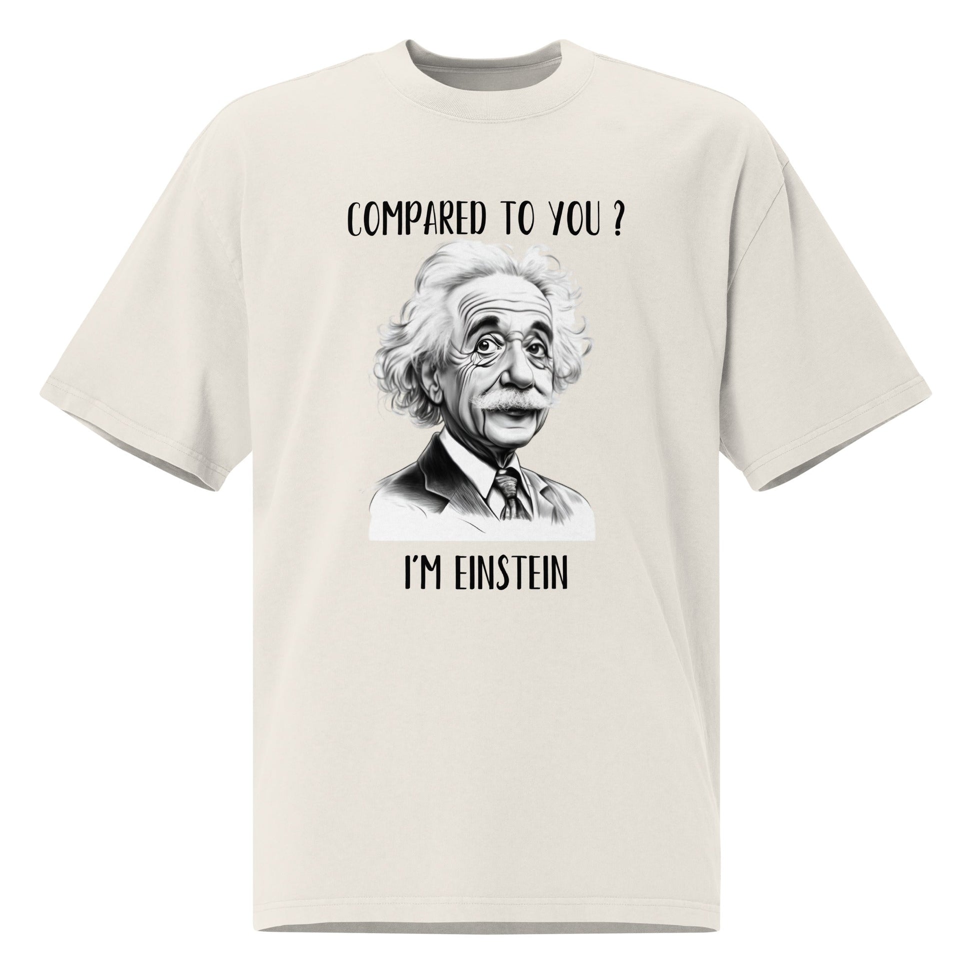 Einstein Men's Oversized Faded T-shirt - Ruppy's Creations