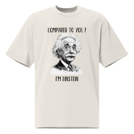 Einstein Men's Oversized Faded T-shirt - Ruppy's Creations