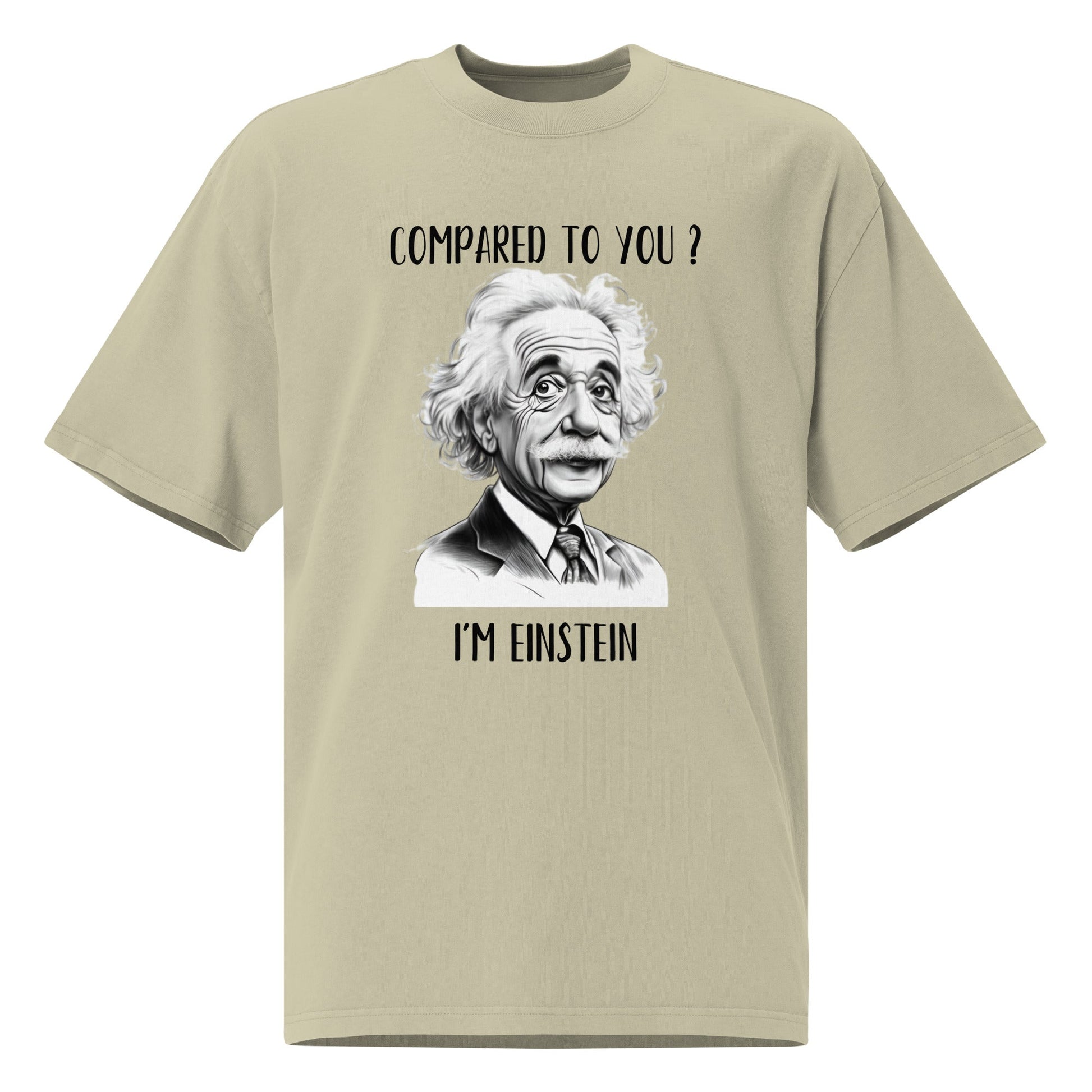 Einstein Men's Oversized Faded T-shirt - Ruppy's Creations