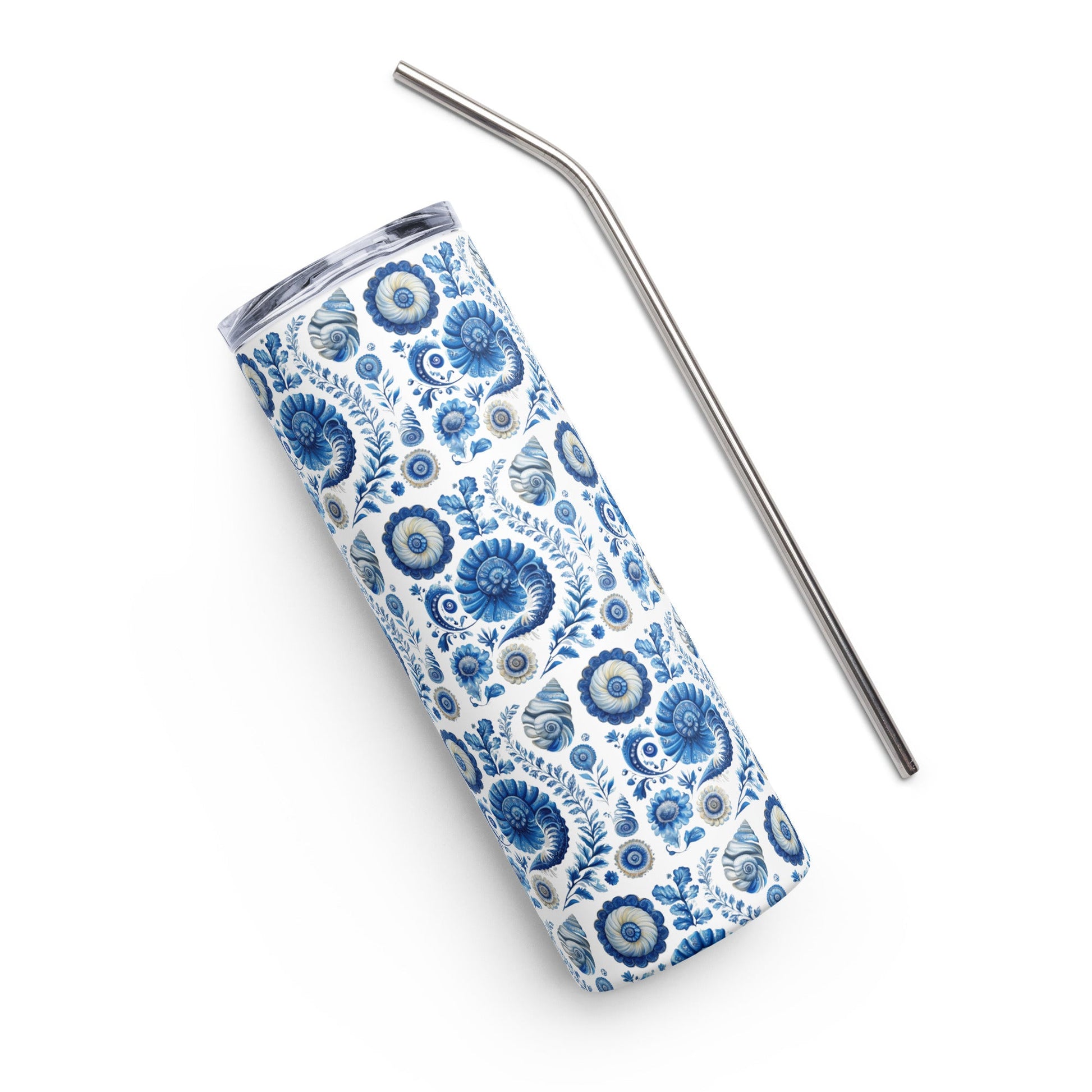 Elegant Seaside Heirloom Stainless Steel 20oz. Tumbler - Ruppy's Creations