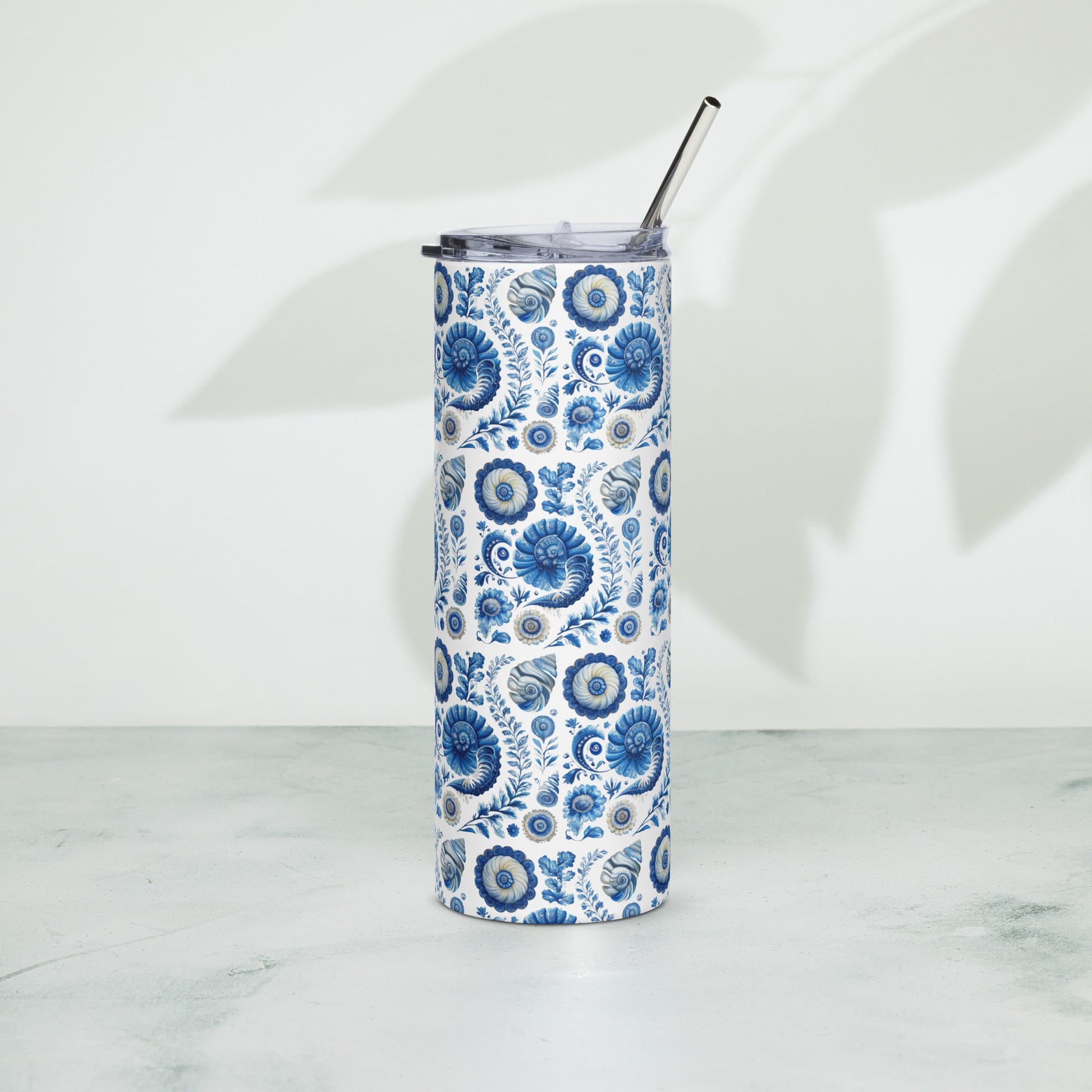 Elegant Seaside Heirloom Stainless Steel 20oz. Tumbler - Ruppy's Creations