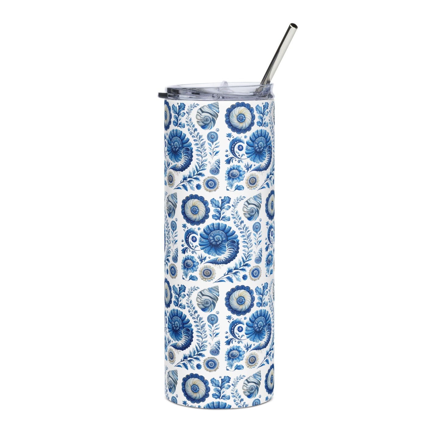 Elegant Seaside Heirloom Stainless Steel 20oz. Tumbler - Ruppy's Creations