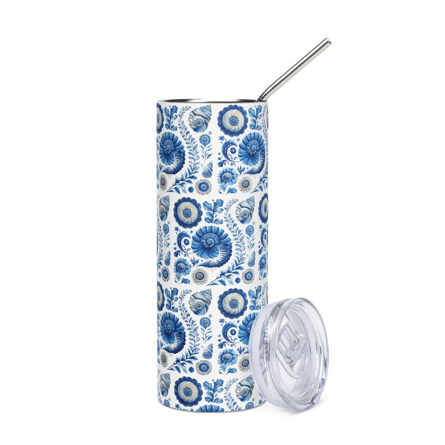 Elegant Seaside Heirloom Stainless Steel 20oz. Tumbler - Ruppy's Creations