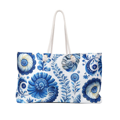 Elegant Seaside Heirloom Weekender - Beach Bag Tote - Ruppy's Creations