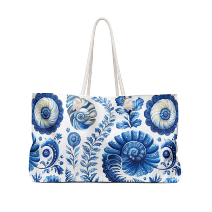 Elegant Seaside Heirloom Weekender - Beach Bag Tote - Ruppy's Creations