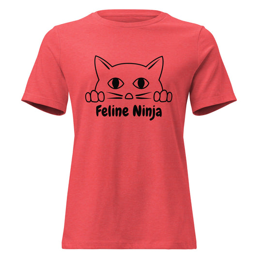 Feline Ninja Women's Relaxed Fit T-Shirt - Ruppy's Creations