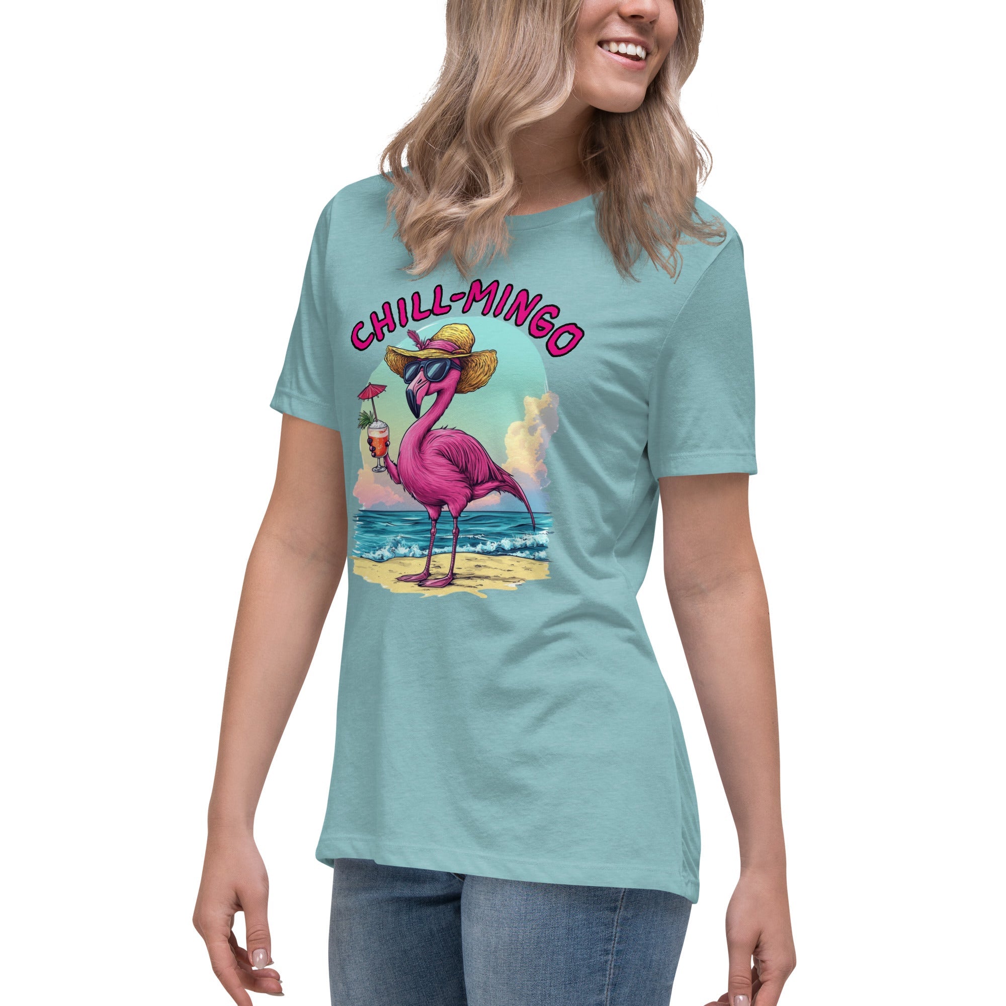 Flamingo Chill-Mingo Women's T-Shirt - Ruppy's Creations Flamingo Chill-Mingo Women's T-Shirt - Ruppy's Creations