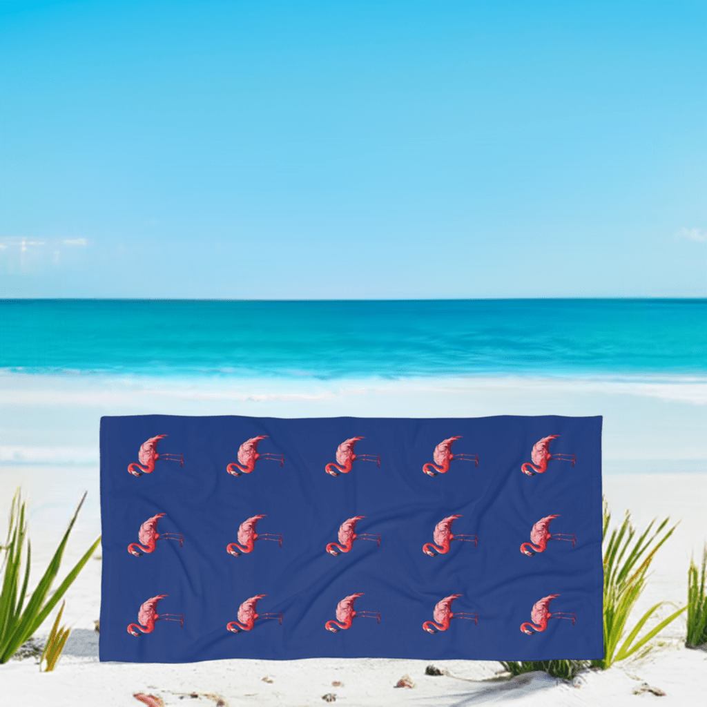 Flamingo Parade Luxury Beach Towel - Ruppy's Creations
