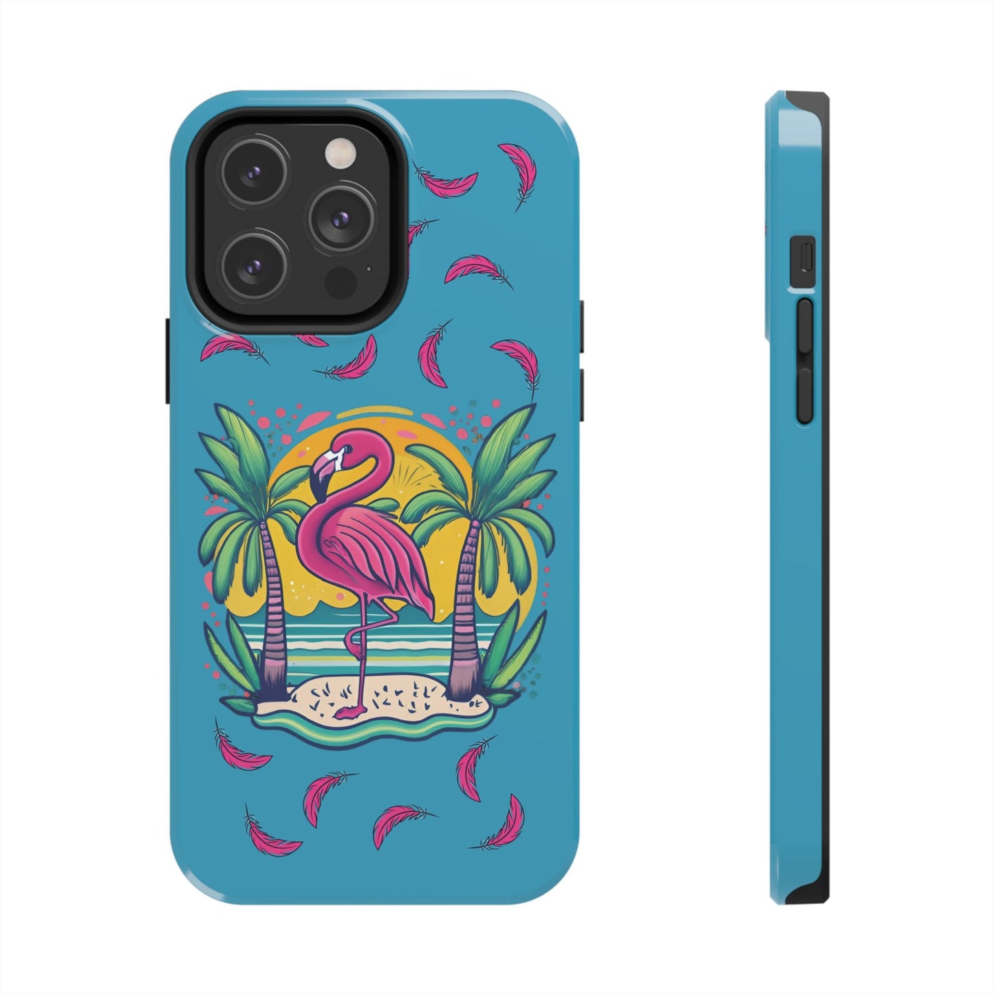Flamingos & Sunsets Tough Case Designed for iphone - Ruppy's Creations