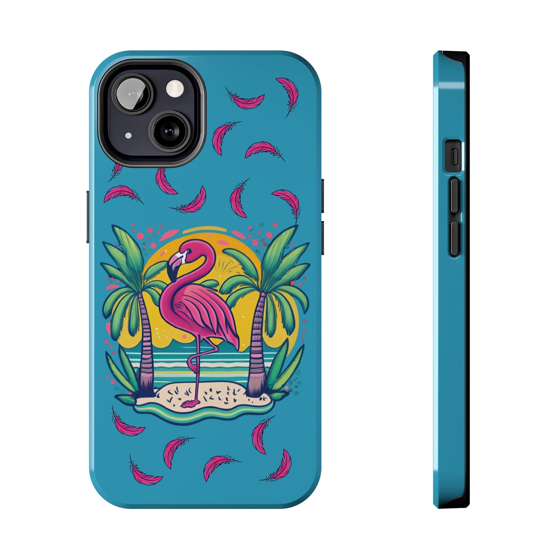 Flamingos & Sunsets Tough Case Designed for iphone - Ruppy's Creations
