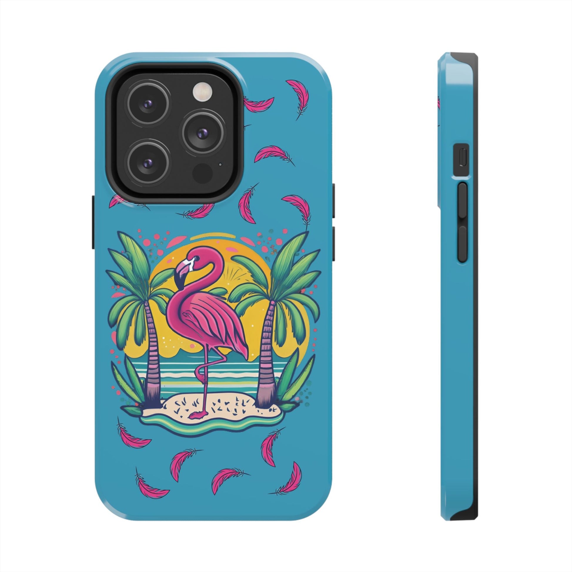 Flamingos & Sunsets Tough Case Designed for iphone - Ruppy's Creations