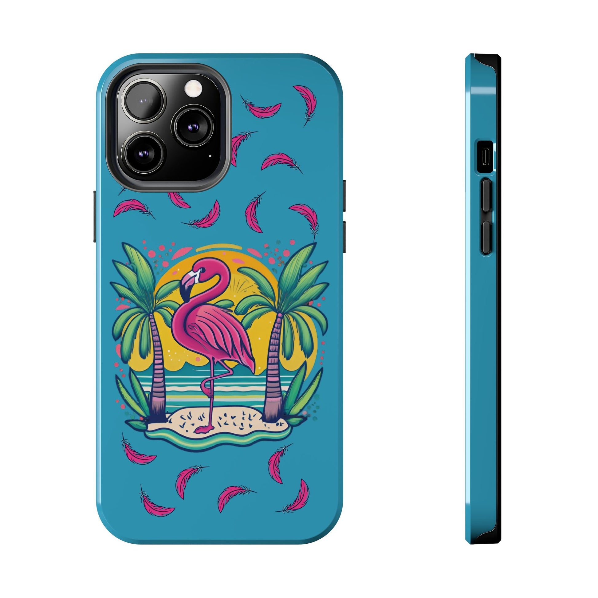 Flamingos & Sunsets Tough Case Designed for iphone - Ruppy's Creations
