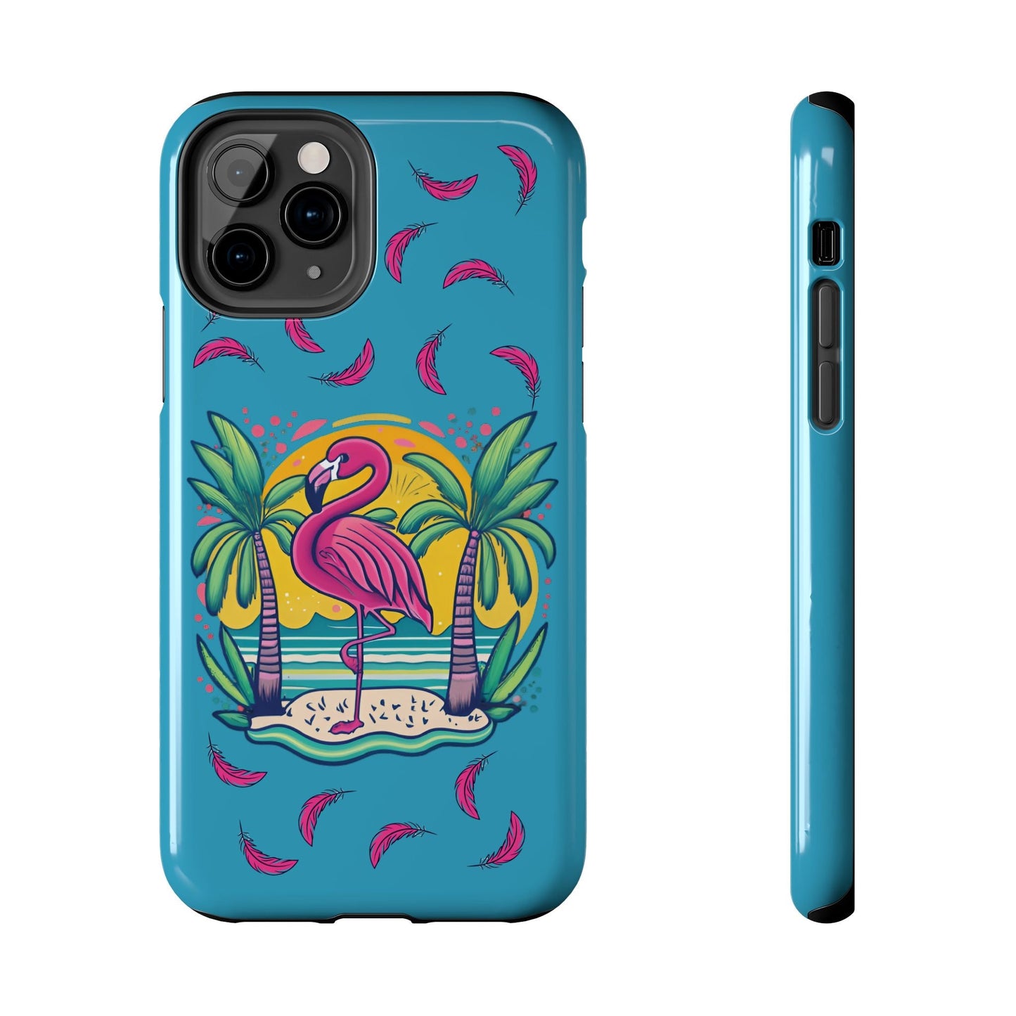 Flamingos & Sunsets Tough Case Designed for iphone - Ruppy's Creations