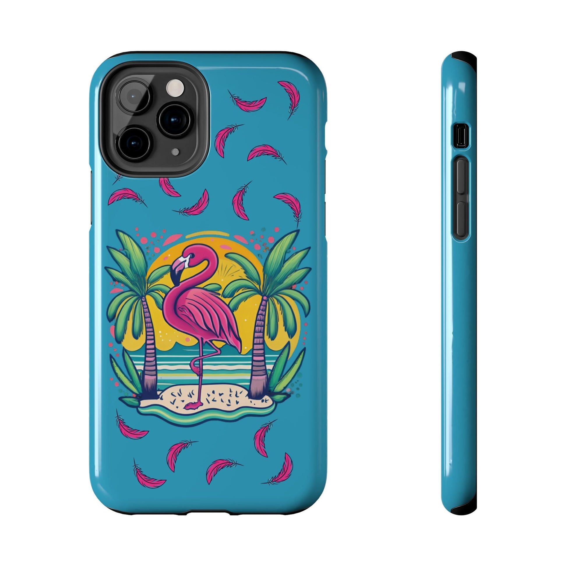 Flamingos & Sunsets Tough Case Designed for iphone - Ruppy's Creations