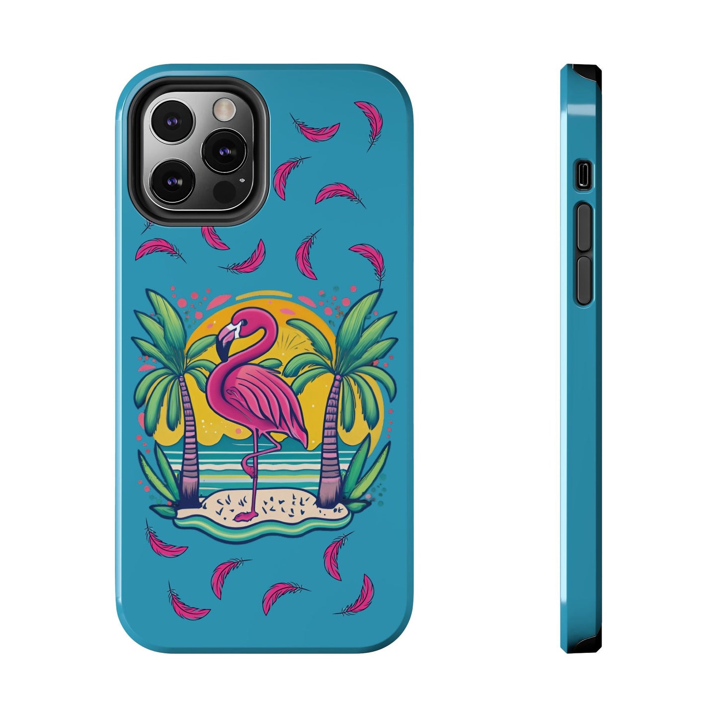 Flamingos & Sunsets Tough Case Designed for iphone - Ruppy's Creations