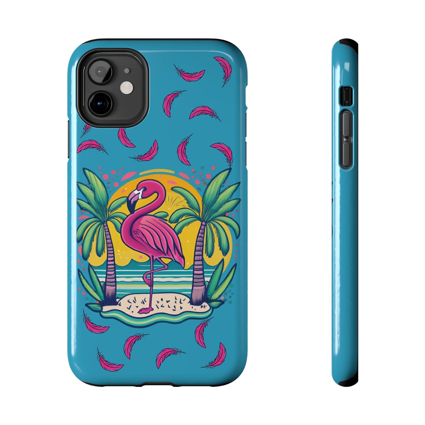 Flamingos & Sunsets Tough Case Designed for iphone - Ruppy's Creations
