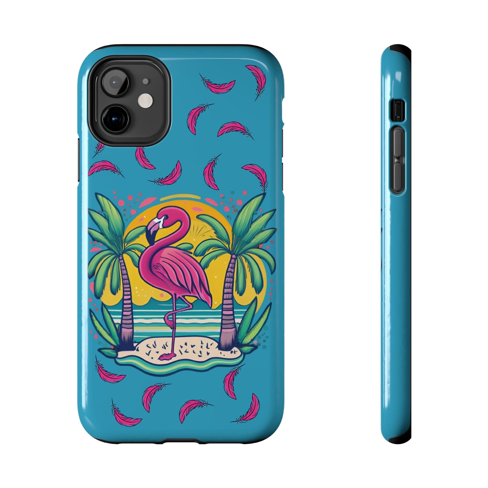 Flamingos & Sunsets Tough Case Designed for iphone - Ruppy's Creations