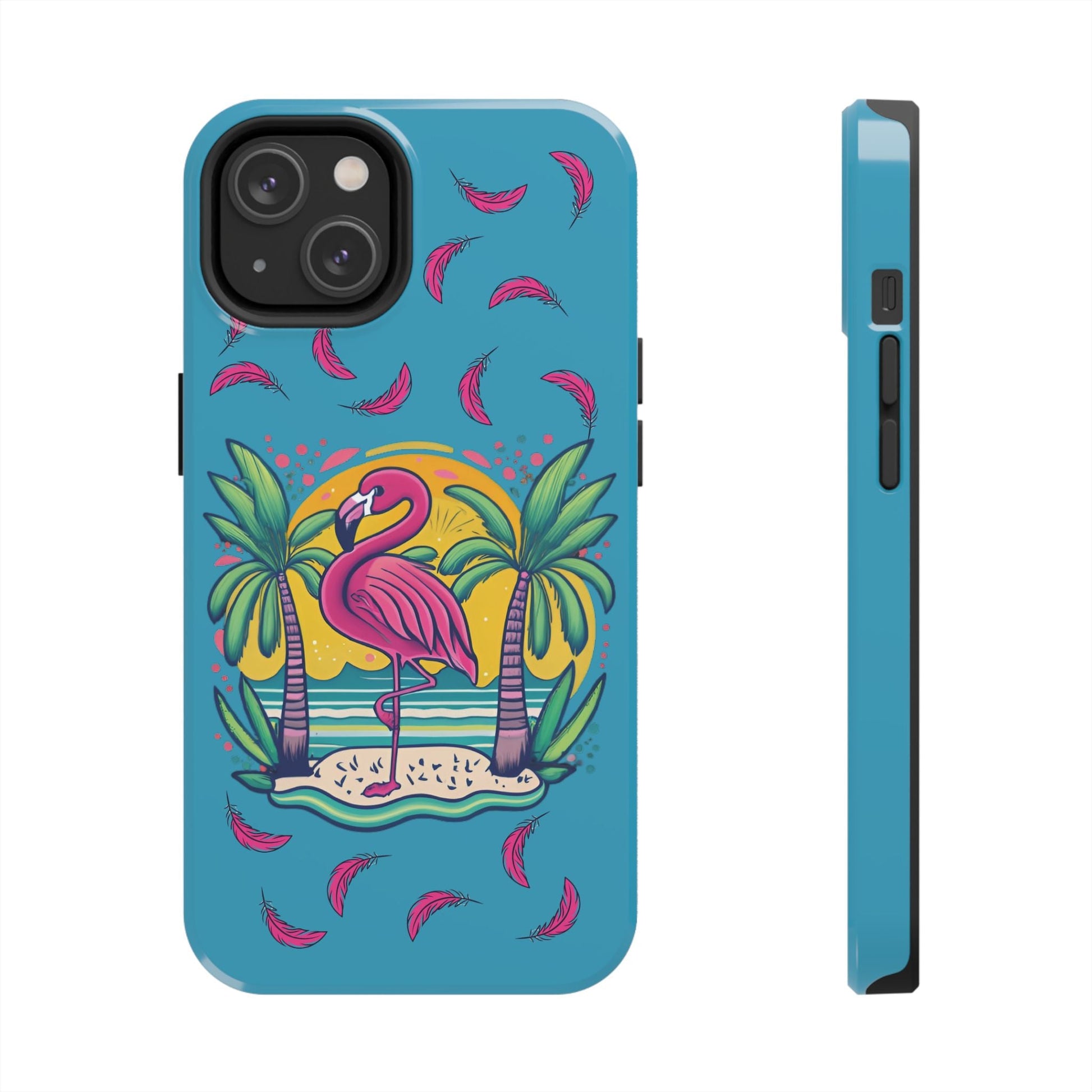 Flamingos & Sunsets Tough Case Designed for iphone - Ruppy's Creations