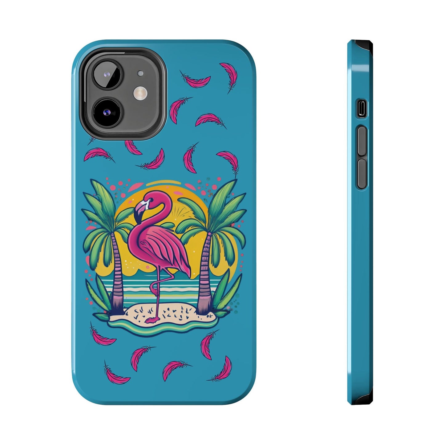 Flamingos & Sunsets Tough Case Designed for iphone - Ruppy's Creations