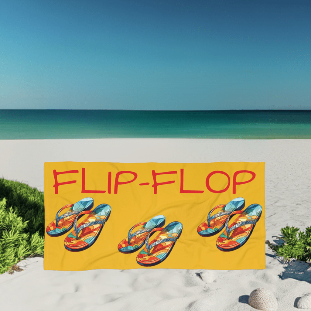 Flip Flop Luxury Beach Towel - Ruppy's Creations