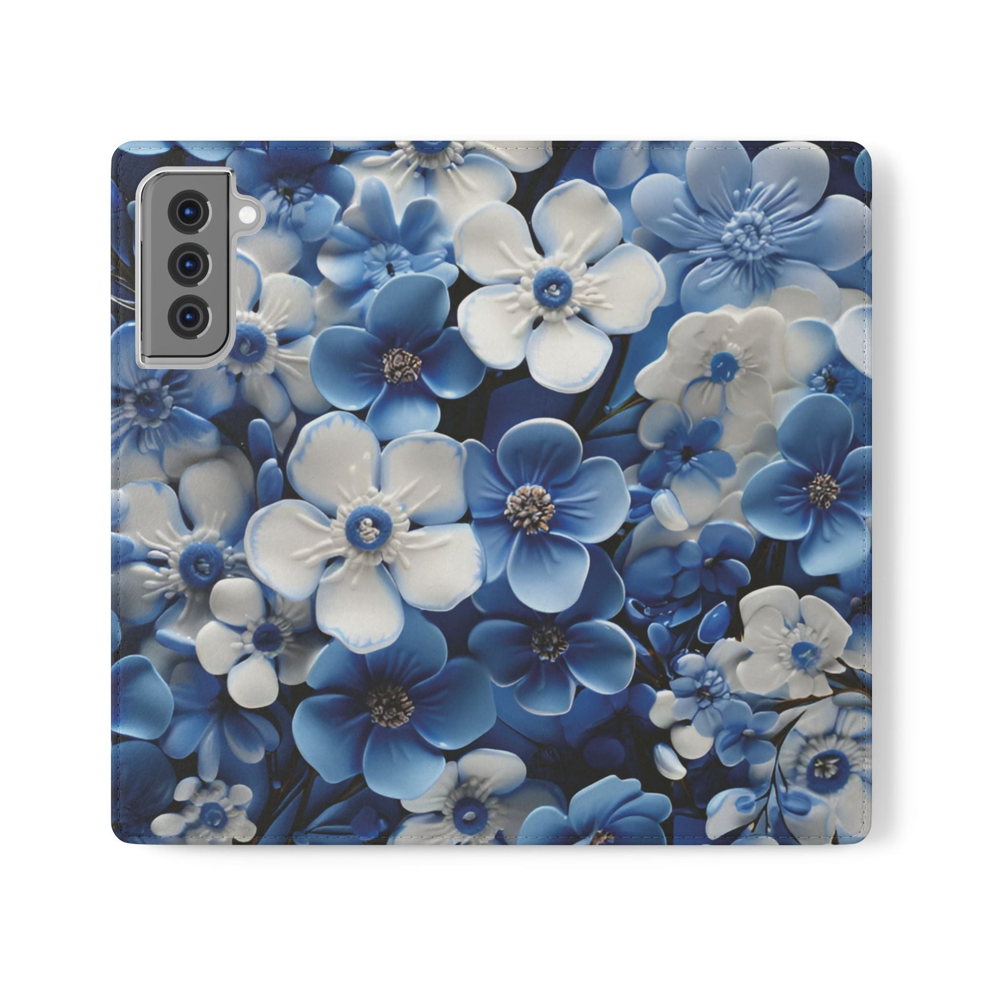 Forget - me - not Folio Phone Case For Apple iphone & Samsung Galaxy - Ruppy's Creations