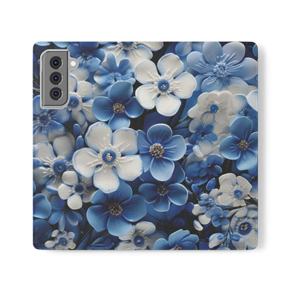 Forget - me - not Folio Phone Case For Apple iphone & Samsung Galaxy - Ruppy's Creations