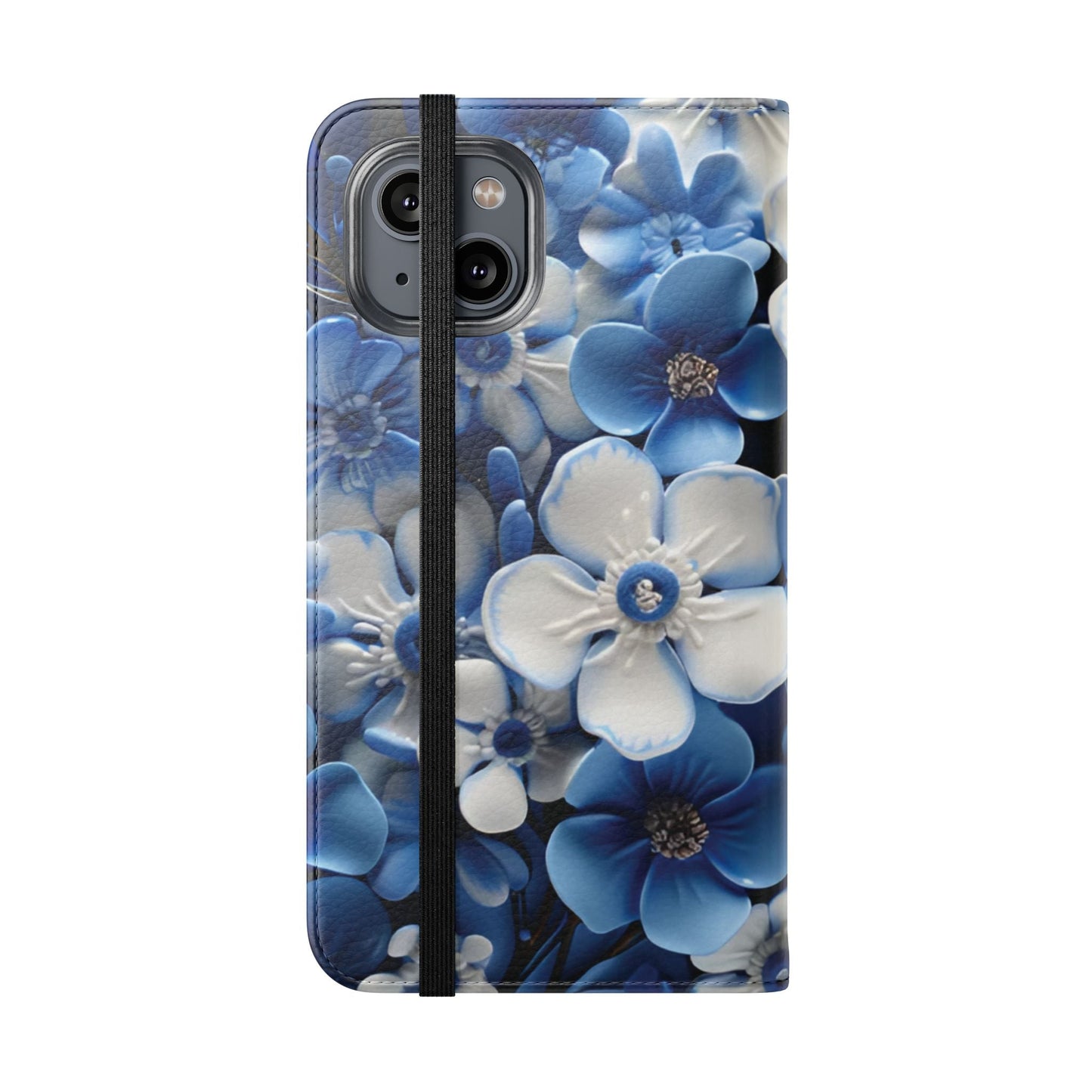 Forget - me - not Folio Phone Case For Apple iphone & Samsung Galaxy - Ruppy's Creations