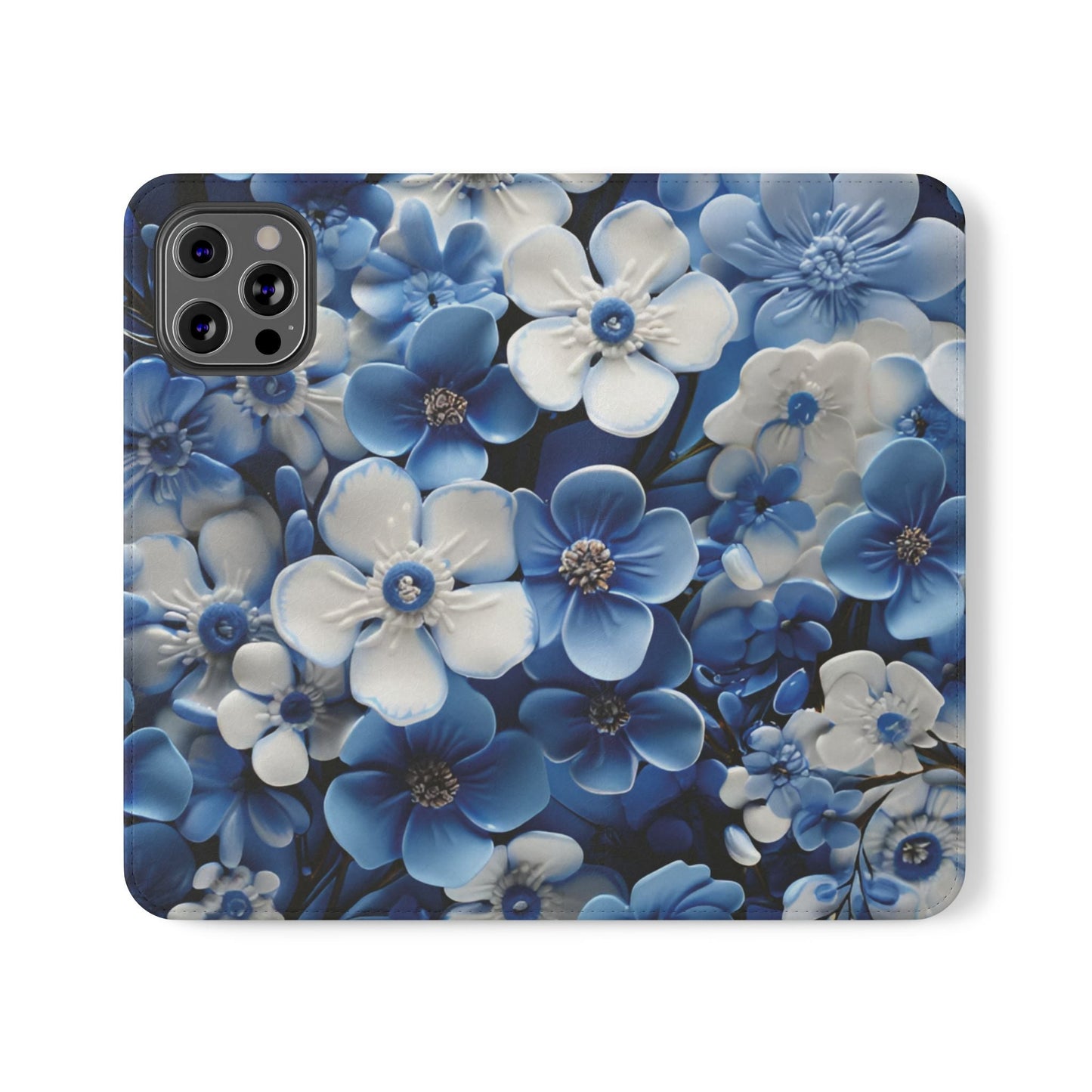 Forget - me - not Folio Phone Case For Apple iphone & Samsung Galaxy - Ruppy's Creations