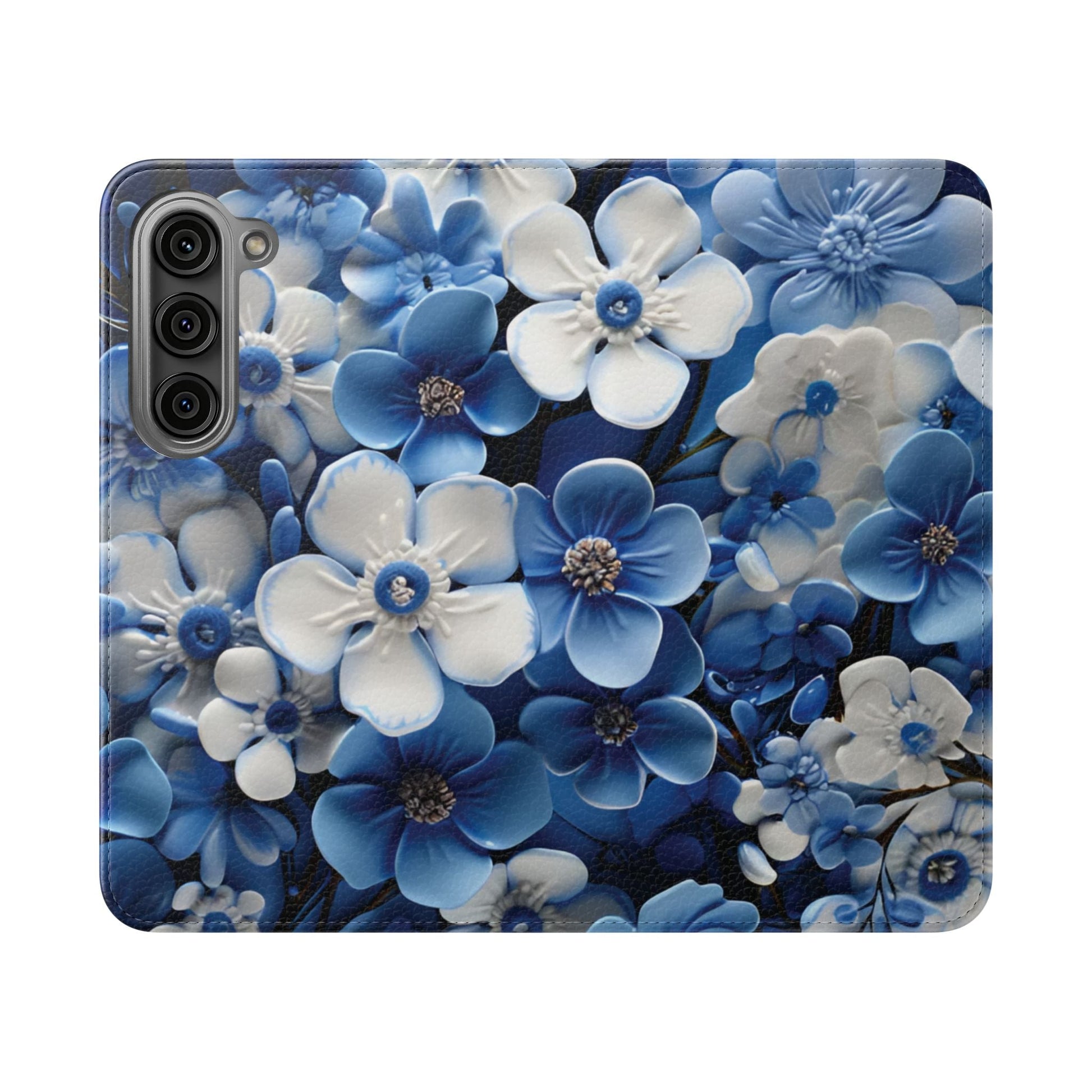 Forget - me - not Folio Phone Case For Apple iphone & Samsung Galaxy - Ruppy's Creations