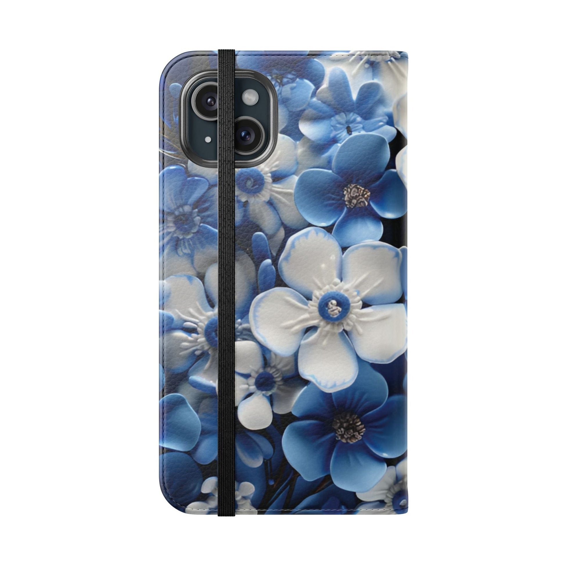 Forget - me - not Folio Phone Case For Apple iphone & Samsung Galaxy - Ruppy's Creations