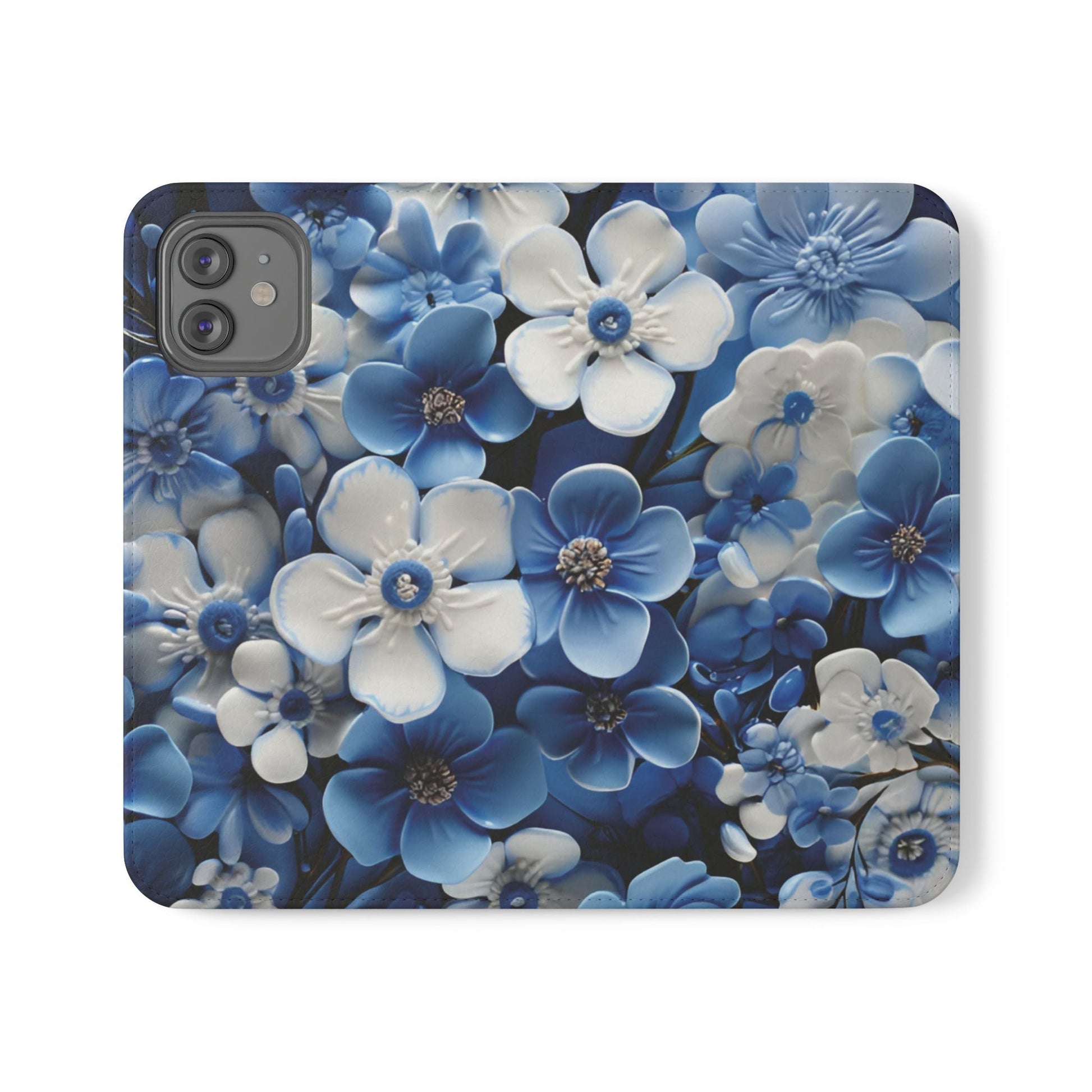Forget - me - not Folio Phone Case For Apple iphone & Samsung Galaxy - Ruppy's Creations