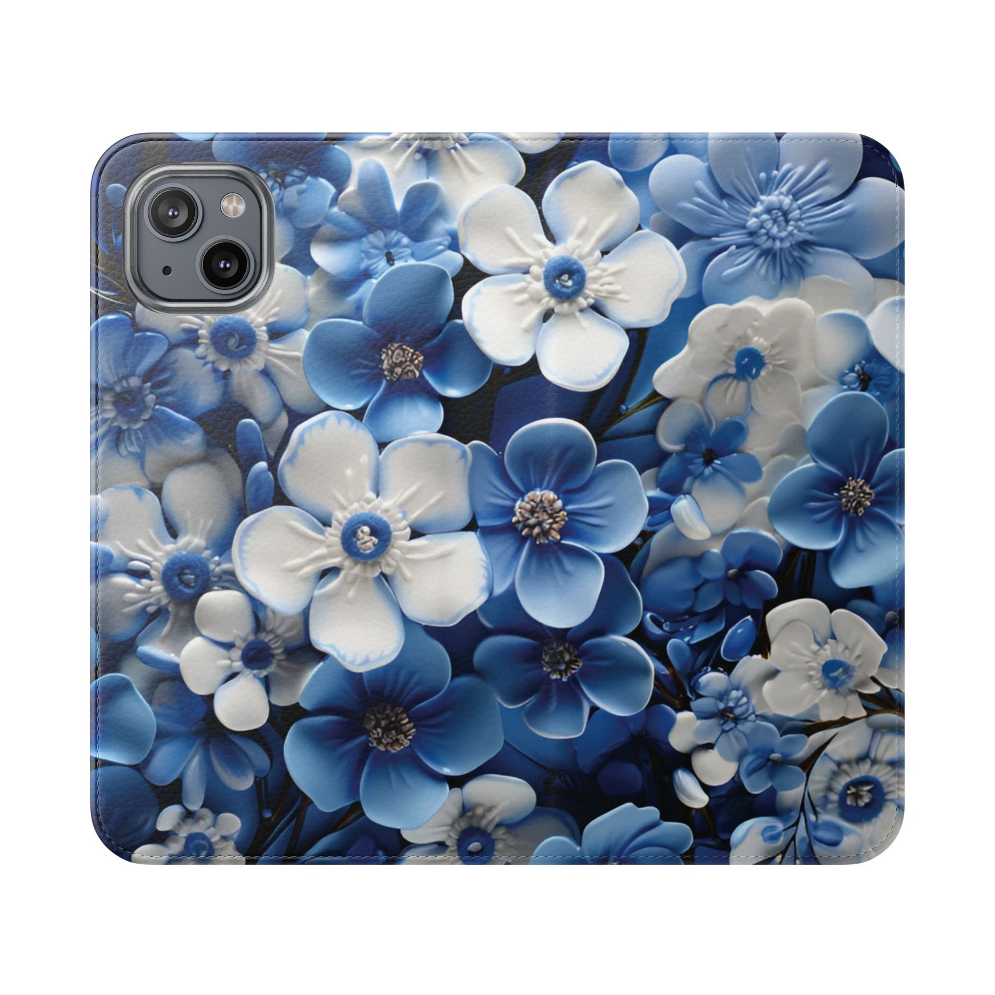 Forget - me - not Folio Phone Case For Apple iphone & Samsung Galaxy - Ruppy's Creations