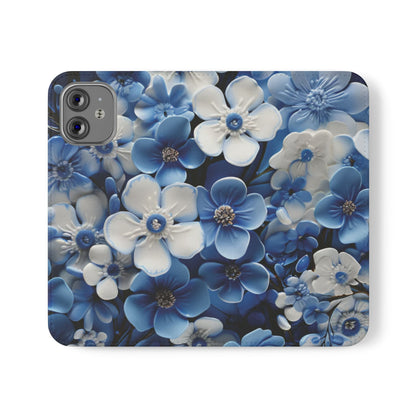 Forget - me - not Folio Phone Case For Apple iphone & Samsung Galaxy - Ruppy's Creations