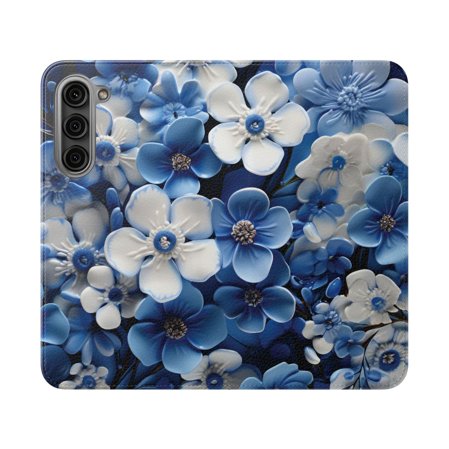 Forget - me - not Folio Phone Case For Apple iphone & Samsung Galaxy - Ruppy's Creations