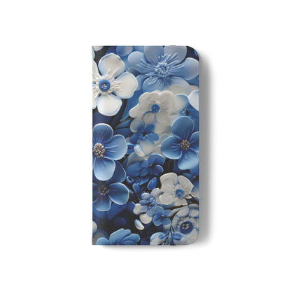 Forget - me - not Folio Phone Case For Apple iphone & Samsung Galaxy - Ruppy's Creations