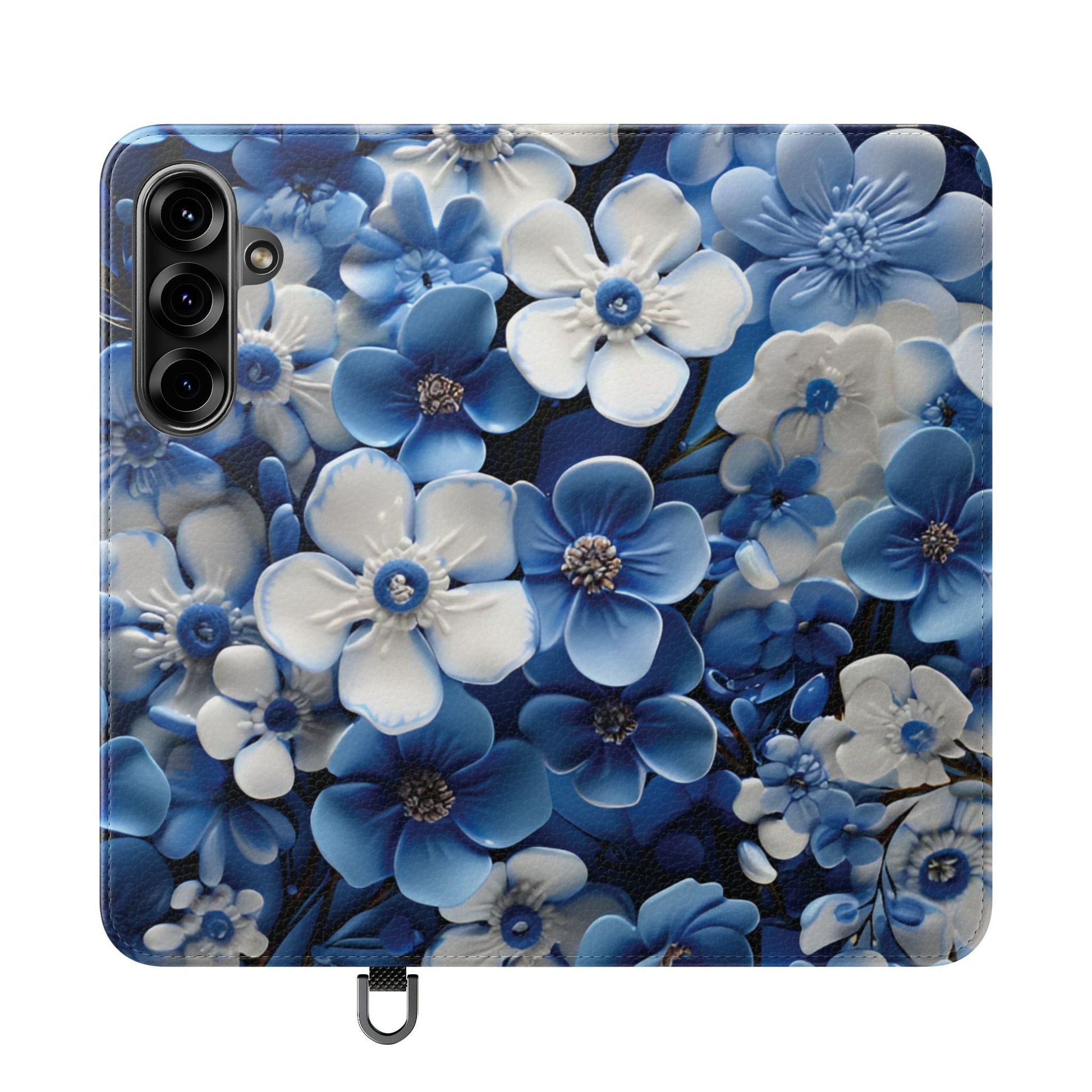 Forget - me - not Folio Phone Case For Apple iphone & Samsung Galaxy - Ruppy's Creations
