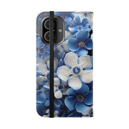 Forget - me - not Folio Phone Case For Apple iphone & Samsung Galaxy - Ruppy's Creations