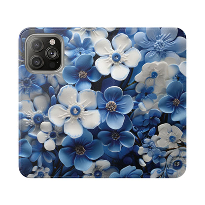 Forget - me - not Folio Phone Case For Apple iphone & Samsung Galaxy - Ruppy's Creations