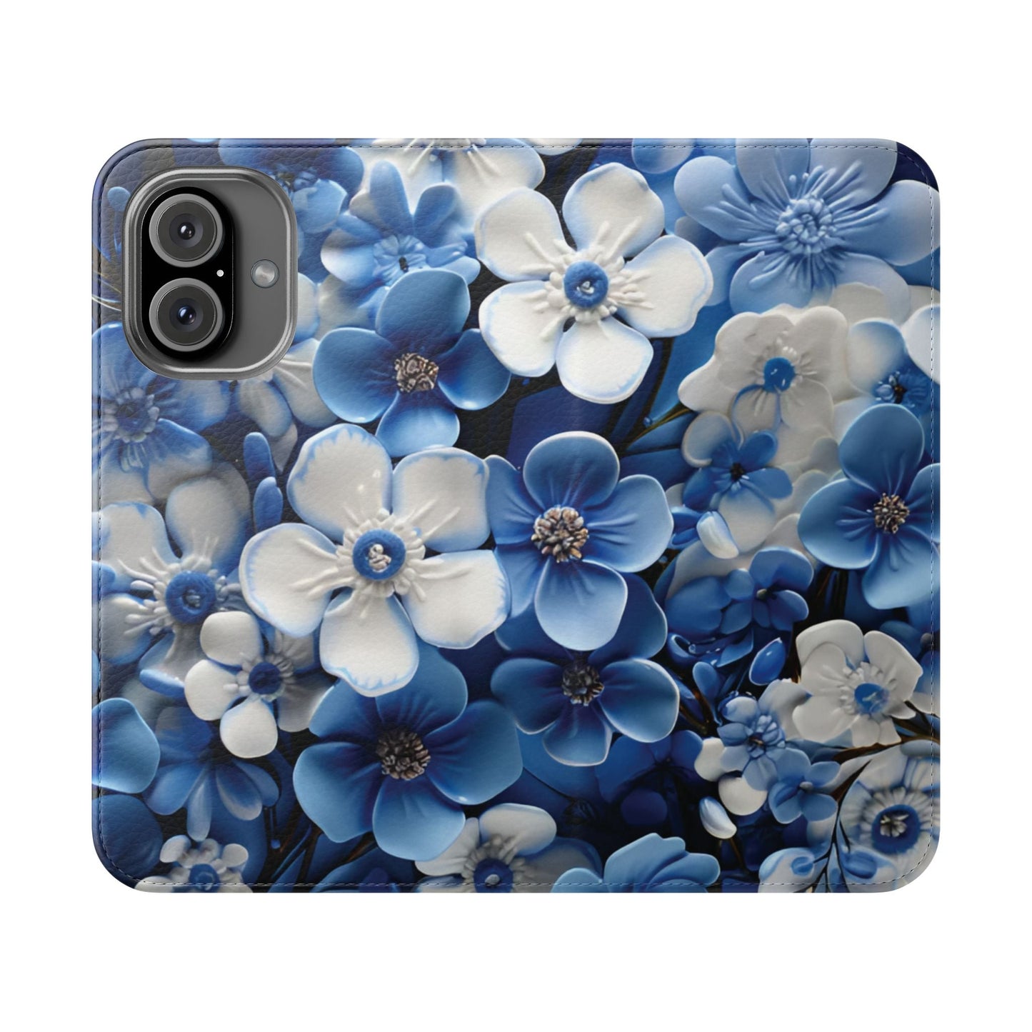 Forget - me - not Folio Phone Case For Apple iphone & Samsung Galaxy - Ruppy's Creations