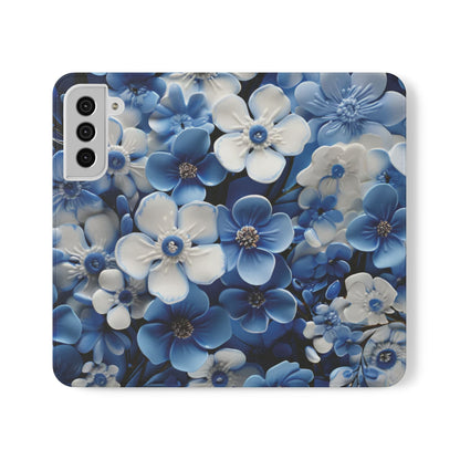 Forget - me - not Folio Phone Case For Apple iphone & Samsung Galaxy - Ruppy's Creations
