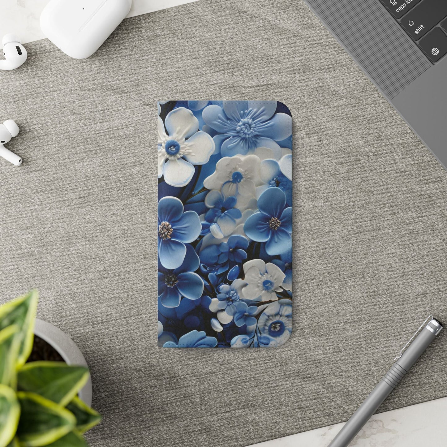 Forget - me - not Folio Phone Case For Apple iphone & Samsung Galaxy - Ruppy's Creations