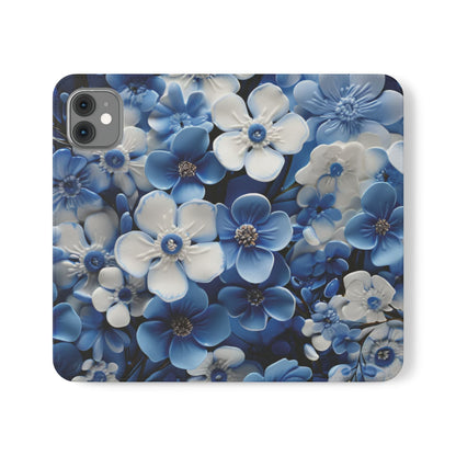 Forget - me - not Folio Phone Case For Apple iphone & Samsung Galaxy - Ruppy's Creations