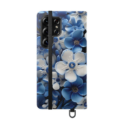 Forget - me - not Folio Phone Case For Apple iphone & Samsung Galaxy - Ruppy's Creations
