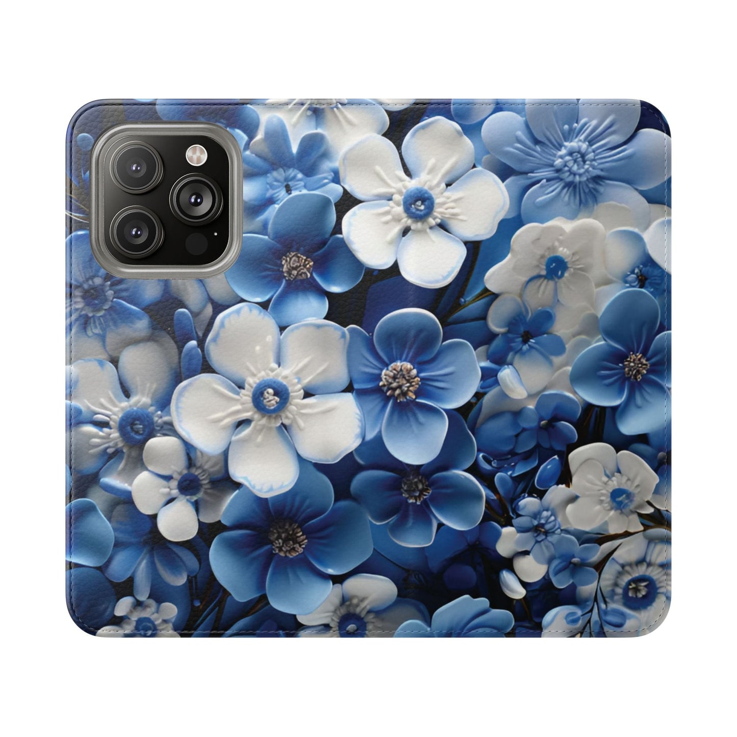 Forget - me - not Folio Phone Case For Apple iphone & Samsung Galaxy - Ruppy's Creations