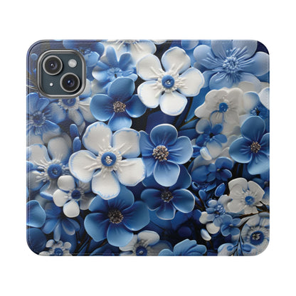 Forget - me - not Folio Phone Case For Apple iphone & Samsung Galaxy - Ruppy's Creations