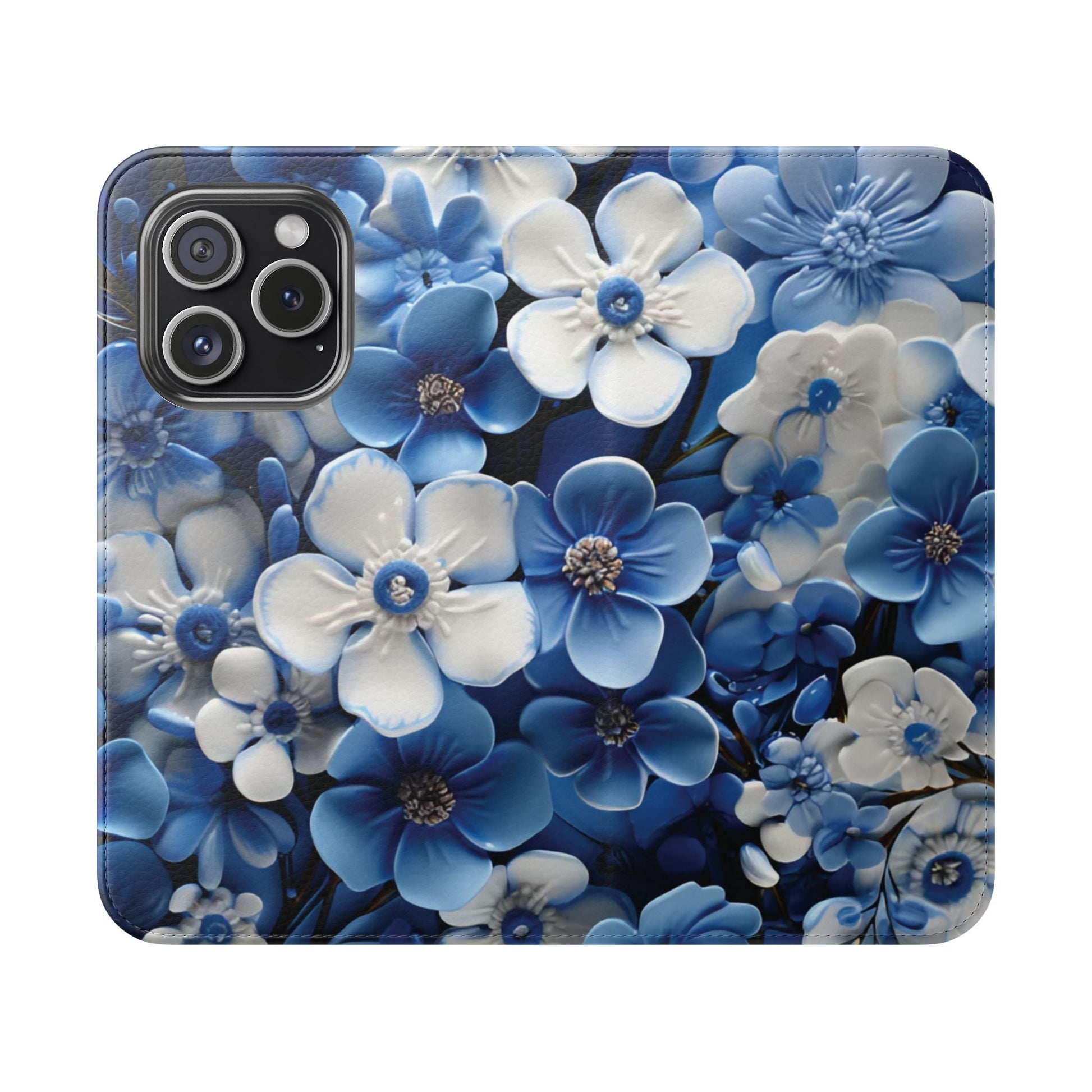 Forget - me - not Folio Phone Case For Apple iphone & Samsung Galaxy - Ruppy's Creations
